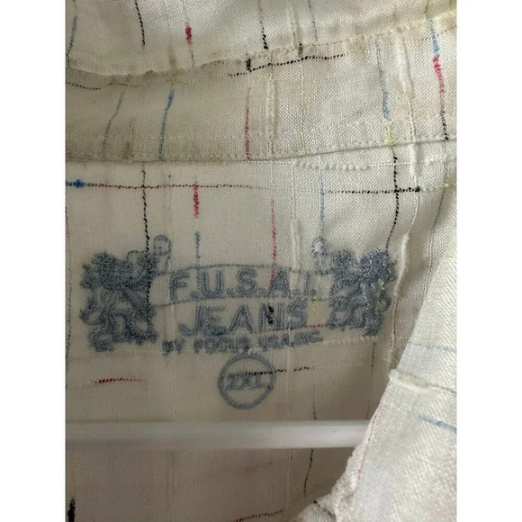 FUSAI Jeans by Focus USA men’s size 2x-large button down shirt - Picture 4 of 8